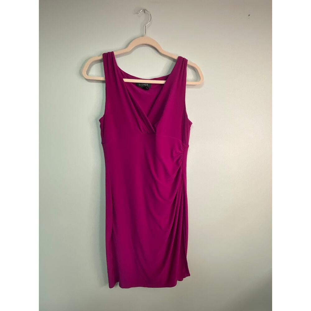 EUC! Lauren By Ralph Lauren Bodycon Mini Dress - Size 12P - Purple